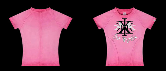 (New 2026) So iKonix Baby Tee (Hot Pink)