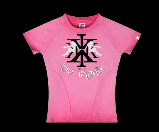 (New 2026) So iKonix Baby Tee (Hot Pink)