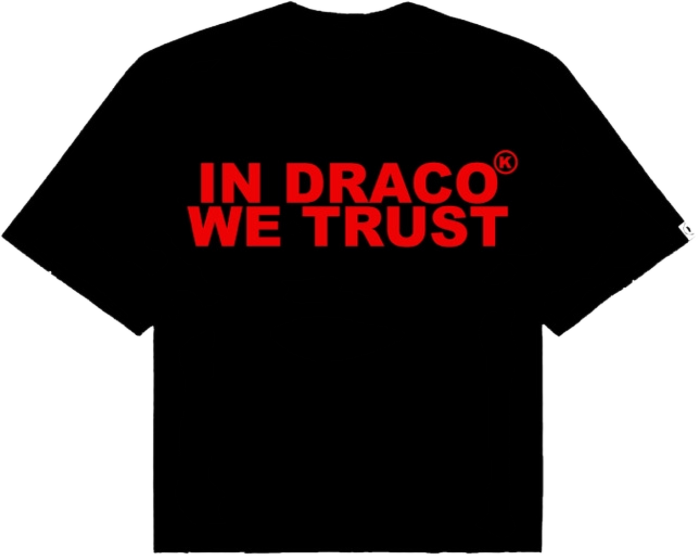 IN DRACO WE TRUST OVERSIZED TEE (BRED)
